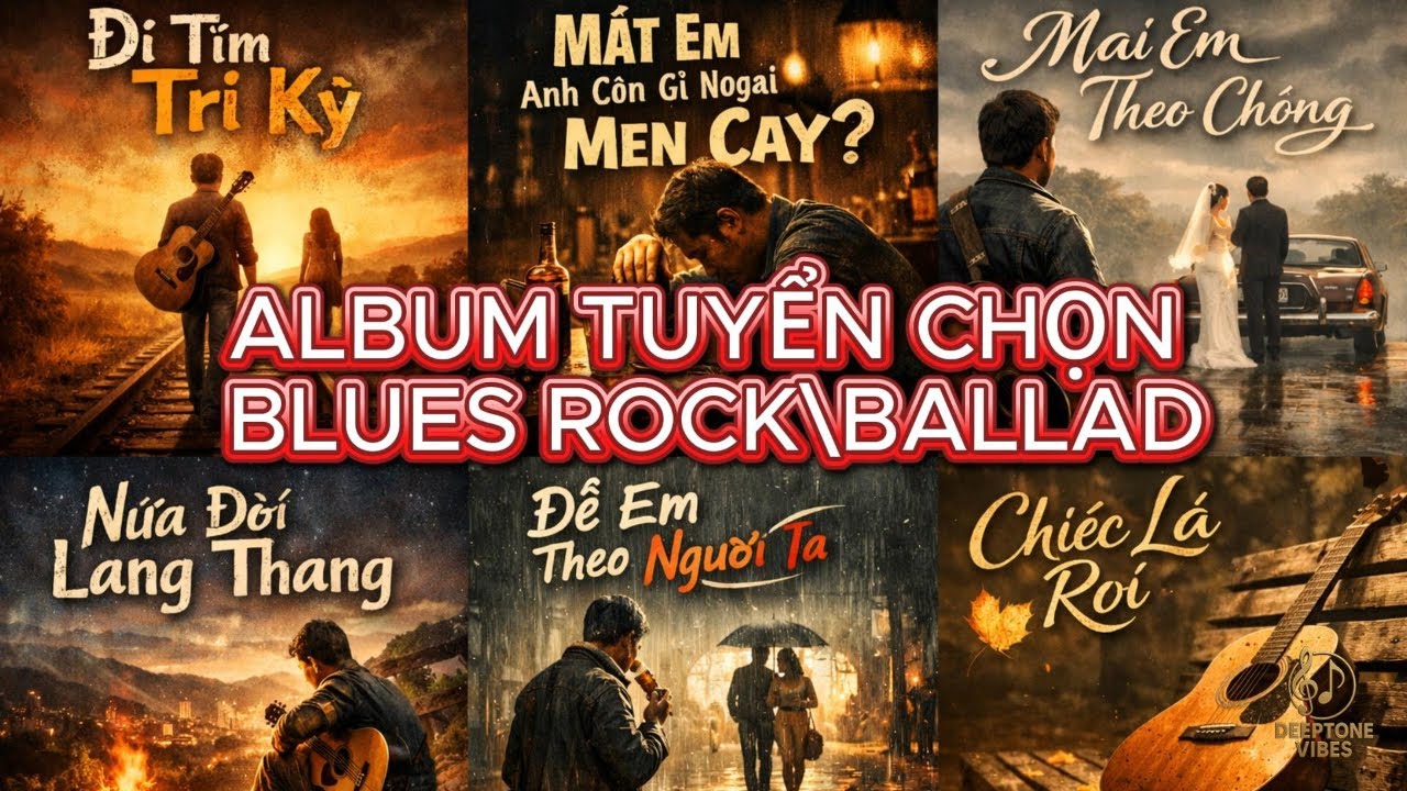ALBUM BLUES ROCK BALLAD – ĐI TÌM TRI KỈ | MẤT EM ANH CÒN GÌ NGOÀI MEN CAY? | DEEPTONE VIBES