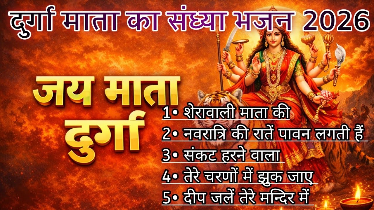 दुर्गा माता का संध्या भजन 2026 । जय माता दुर्गा । हिन्दू भक्ति गीत । Journey Of Devotion 🕉️