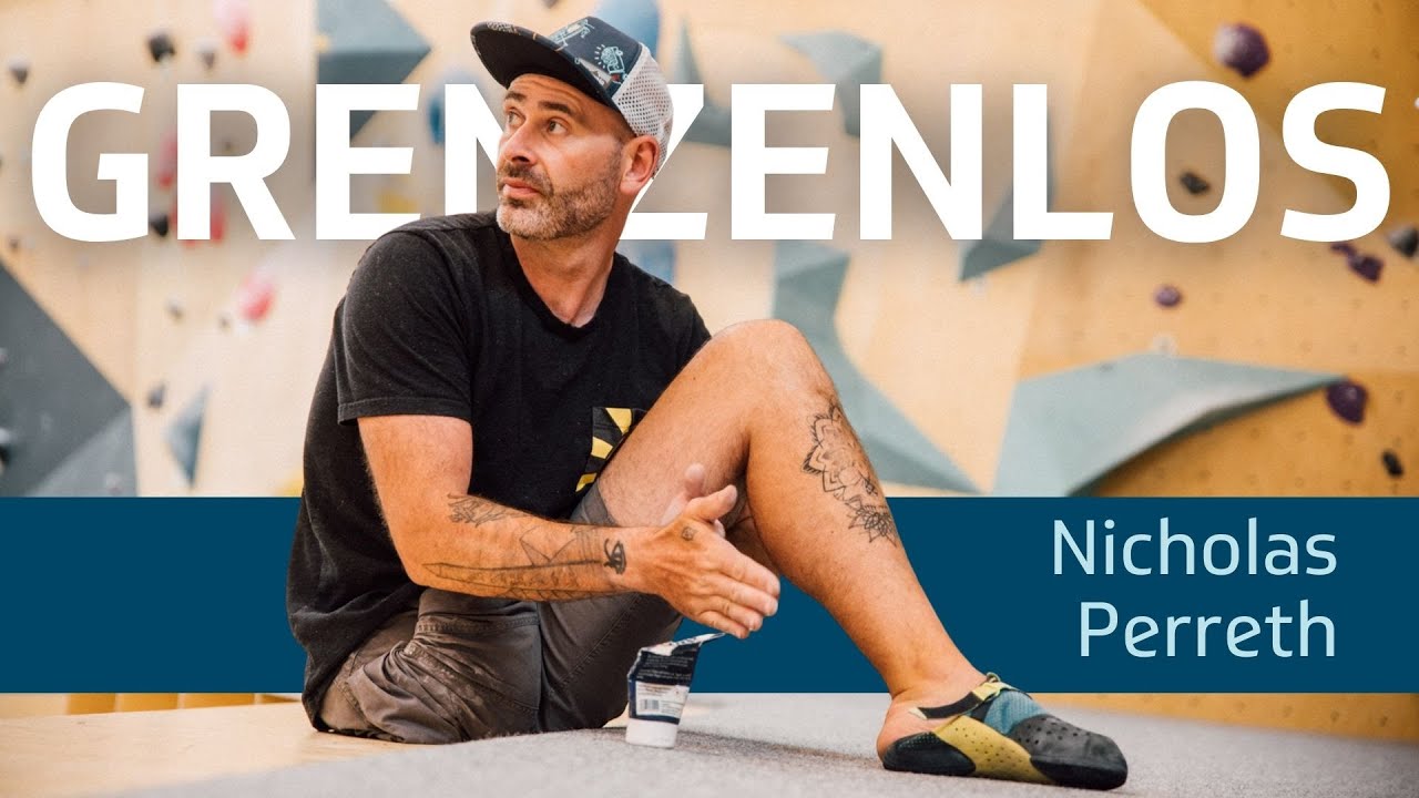 Bouldern mit nur einem Bein