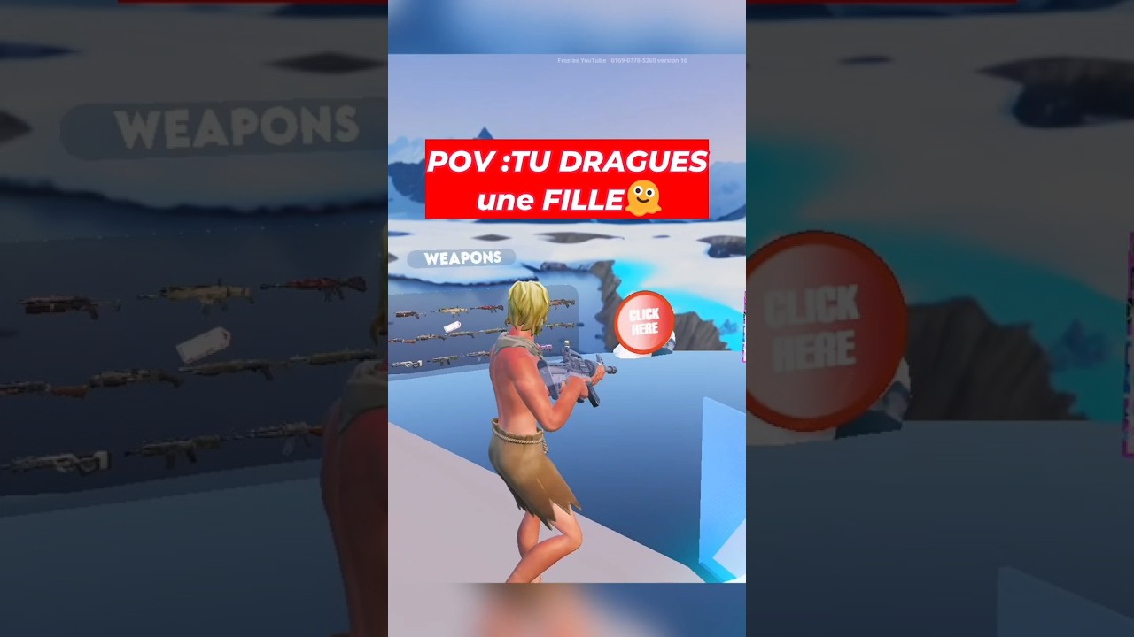 Je DRAGUE une FILLE sur Fortnite...💘😂#drague #fille #pourtoi #fortnite #1v1
