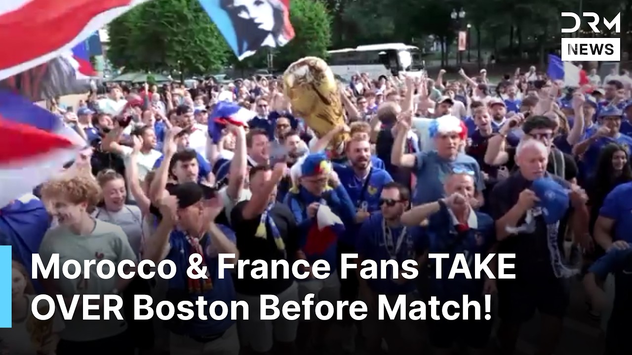 Morocco Fans EXPLODE in Boston with Fireworks Before France Clash | FIFA World Cup 2026 | AD1Z