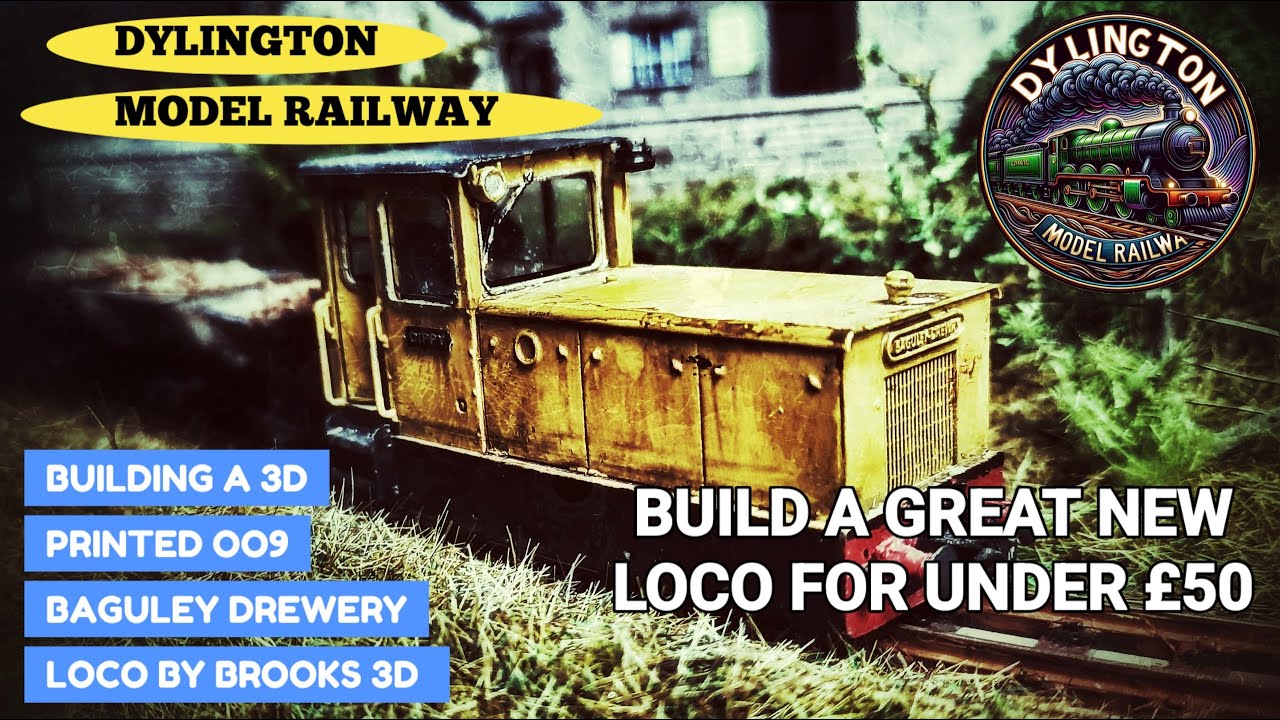 DYLANS OO9 BUILD EPISODE 18 - BUILDING A 3D PRINTED OO9 BAGULEY DREWERY LOCO BY BROOKS 3D MODELS