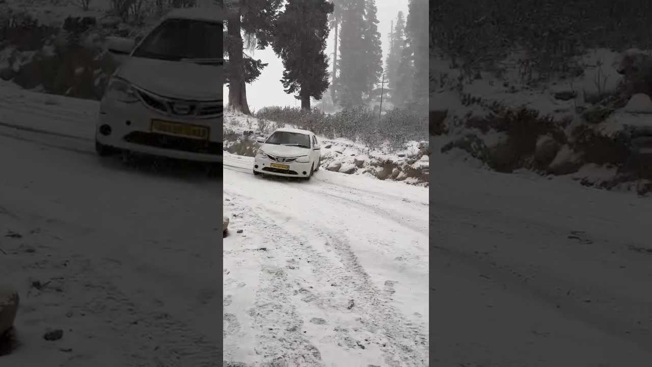 7th jan 2025 Heavy snowfall in #kashmir #gulmarg