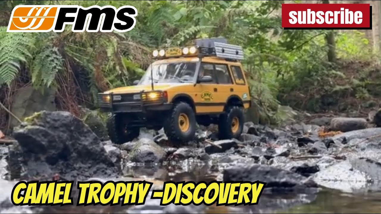 NEW FMS Camel Trophy Discovery| FCX10 - The Forrest Trail Scotland