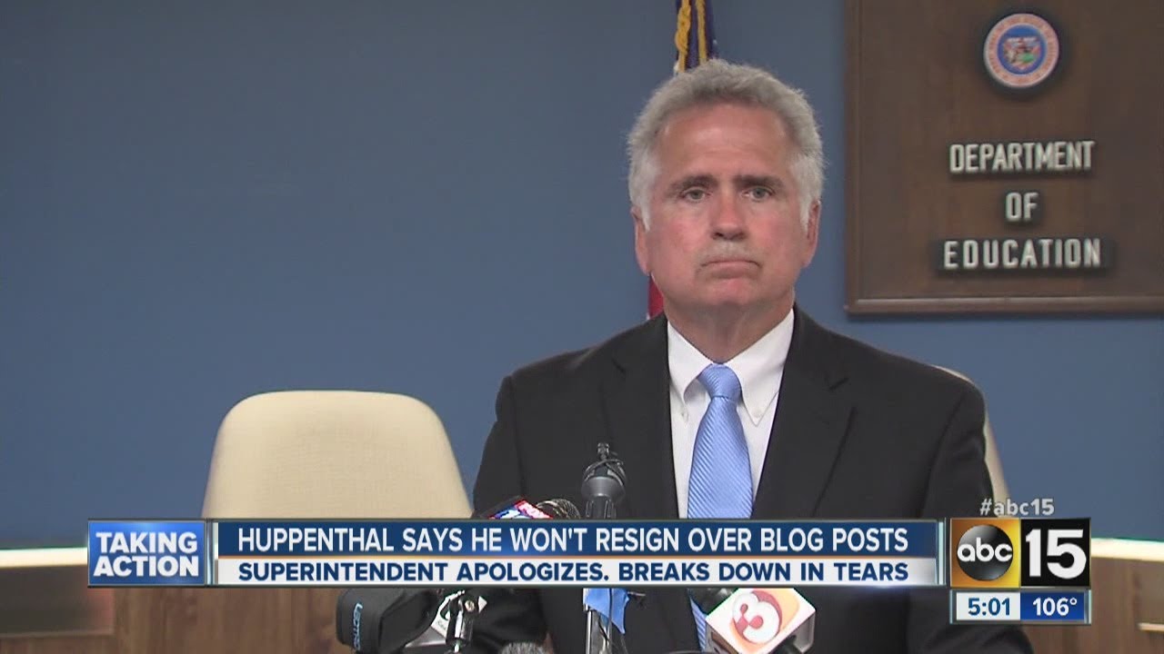 John Huppenthal says he won't resign over blog posts