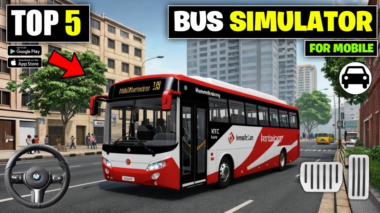 Top 5 Best Bus Simulator Games For Android | New bus simulator games 2025