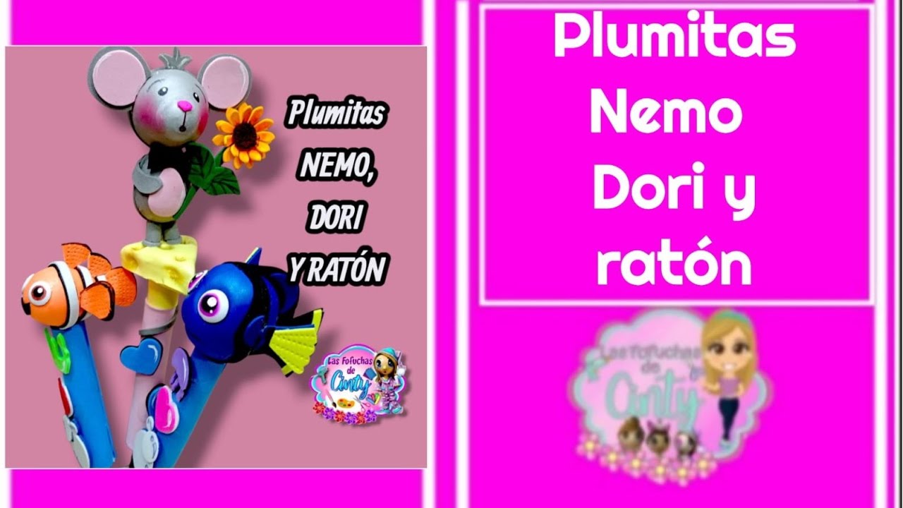 Clase 1411 plumitas Nemo dory y ratón