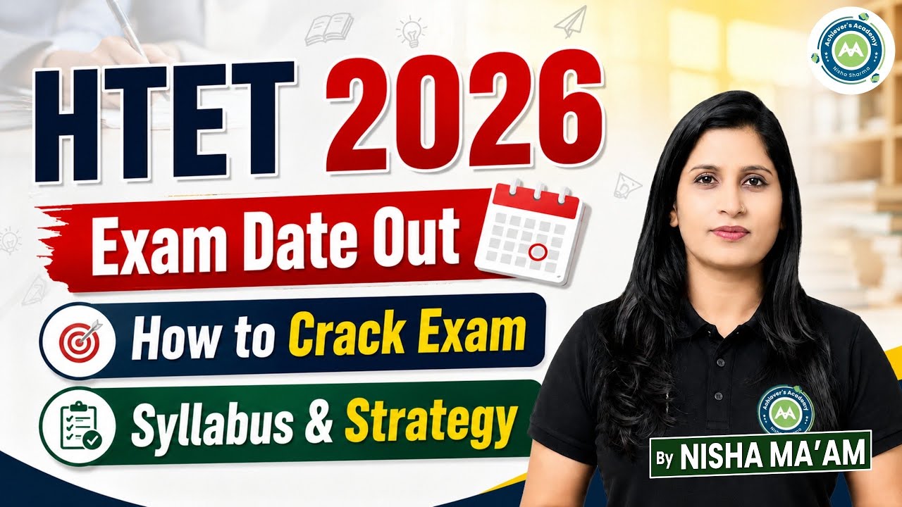 HTET 2026 Exam Date Out | Complete Syllabus & Strategy | How to Crack Exam | Nisha Ma'am