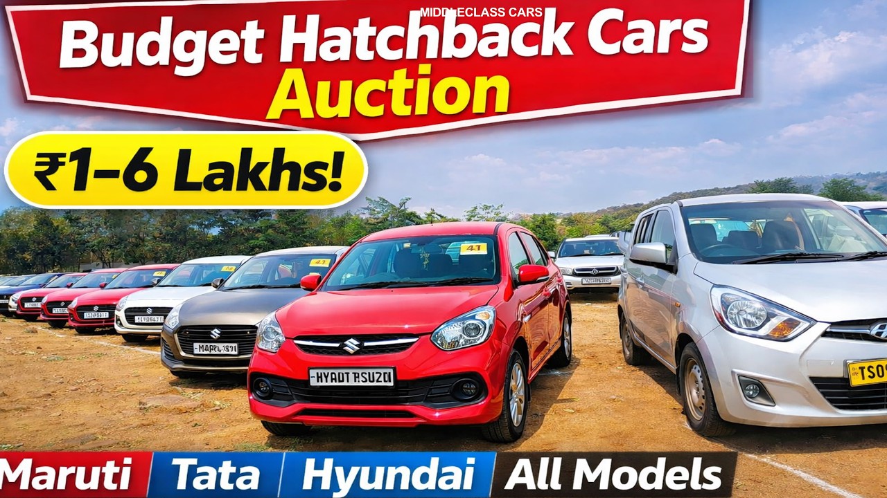 Budget Hatchback Cars Auction | ₹1–6 Lakhs Maruti, Tata, Hyundai All Models