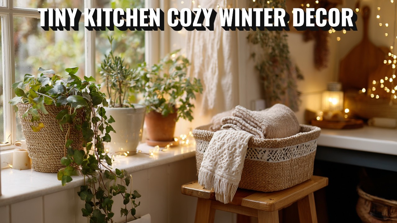 ❄️ Warm Winter Decor Ideas for a Compact Kitchen