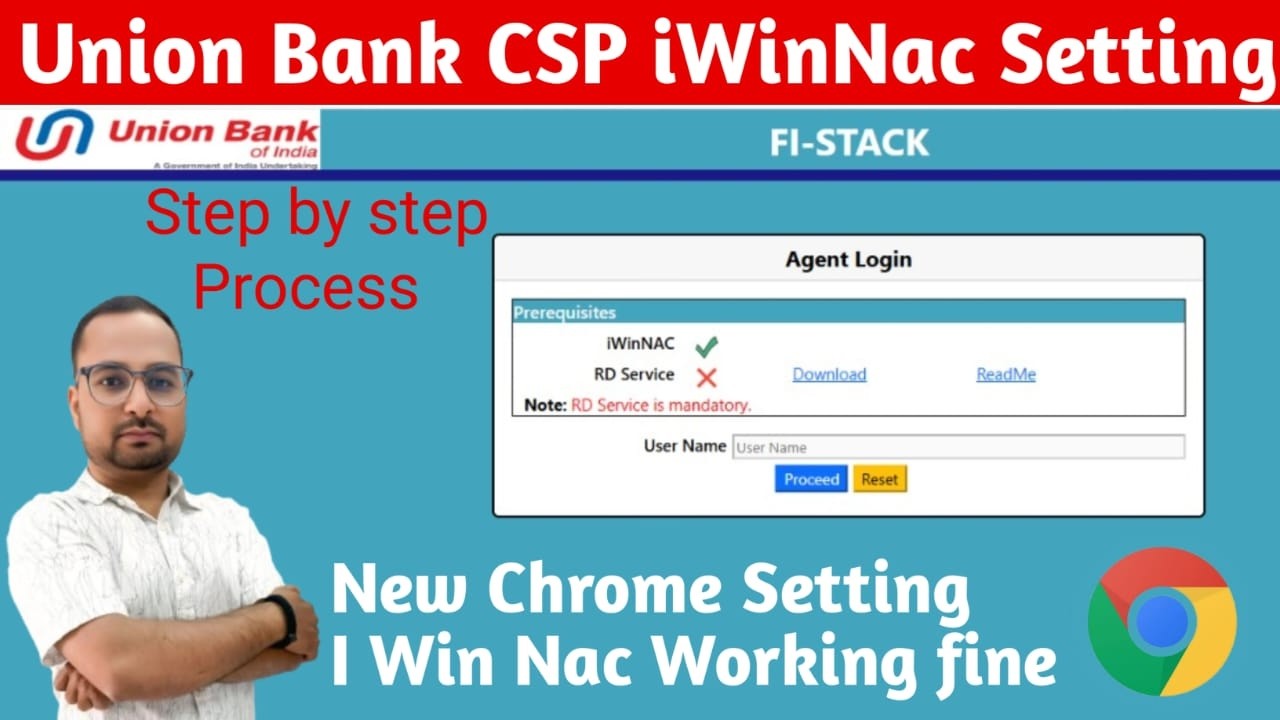 iWinNAC New Update Chrome Shortcut|| Union Bank of India BC/KIOSK iWinNAC Update 2026||Integra Setup