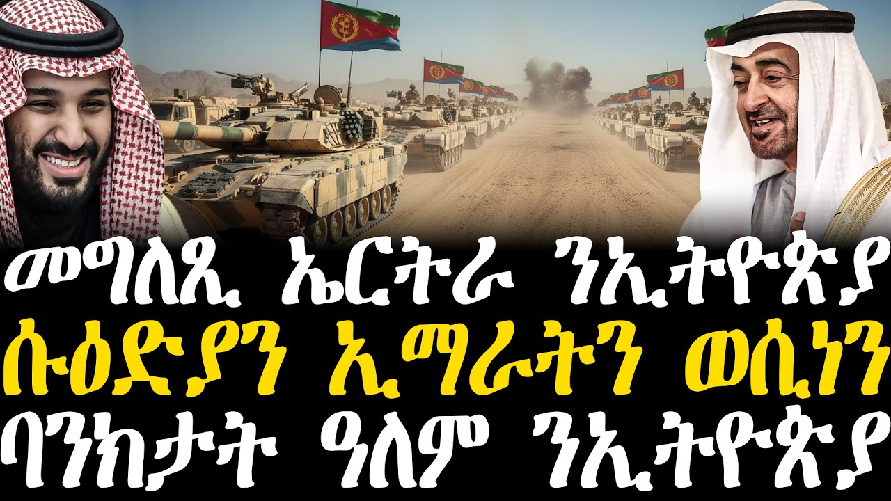Breaking News - መግለጺ ኤርትራ ንኢትዮጵያ - ሱዕድያን ኢማራትን ወሲነን - ባንክታት ዓለም ንኢትዮጵያ - 19 Febr