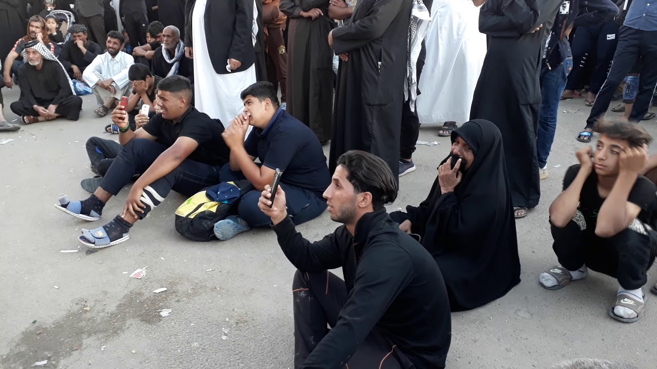 نعي محمد العوادي عن الشهداء في طريق المشايه في كربلاء