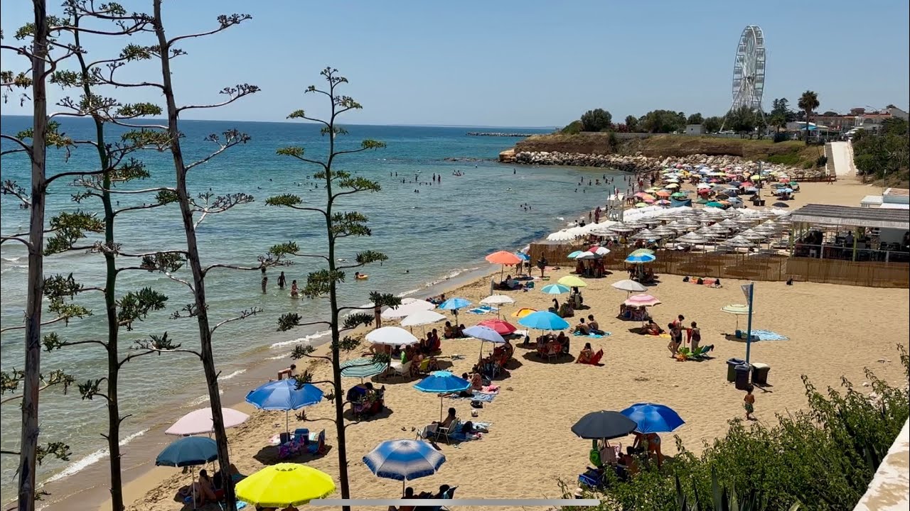 🌊 Spiaggia Pantanello – Crystal Waters & Sicilian Sun in Avola | Sun Sea Beach Lido ☀️🍽️