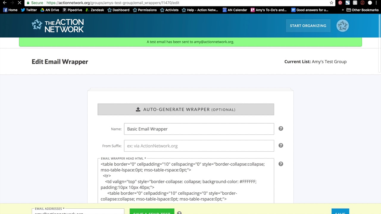 Email Wrappers | The Action Network