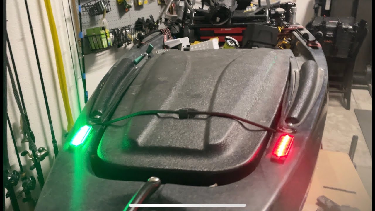 Late night rigging: Native Titan Navigation lights