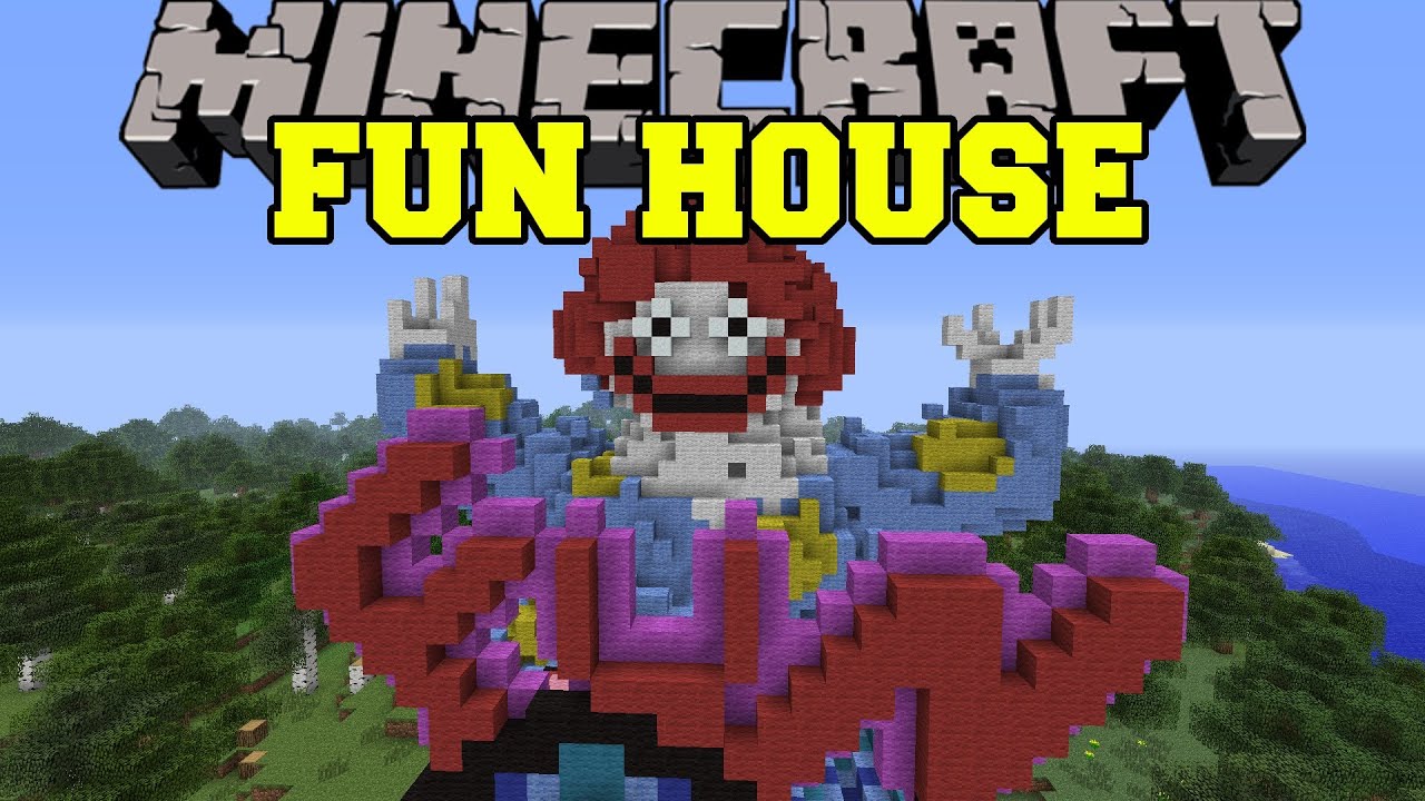Minecraft: FUN HOUSE (A RIDE THROUGH PURE EVIL!) Map