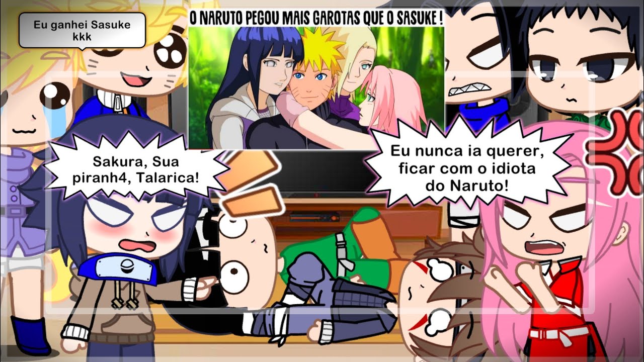 NARUTO Clássico• React Quem Pegou mais Garotas,,😳👀 Naruto Ou Sasuke | Tio san