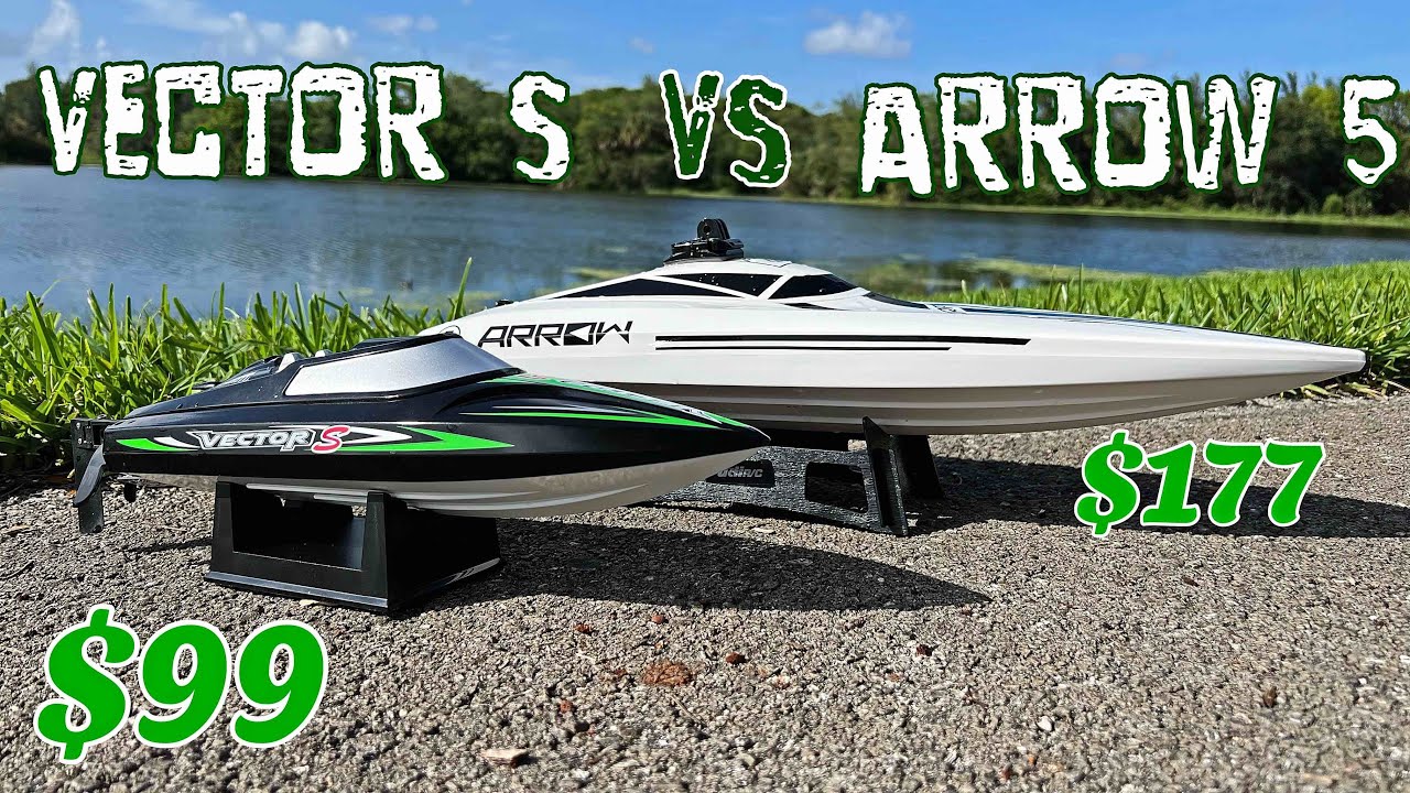 Vector S [$99] vs Arrow 5 [$177] - Brushless RC Boat War - Who Wins?