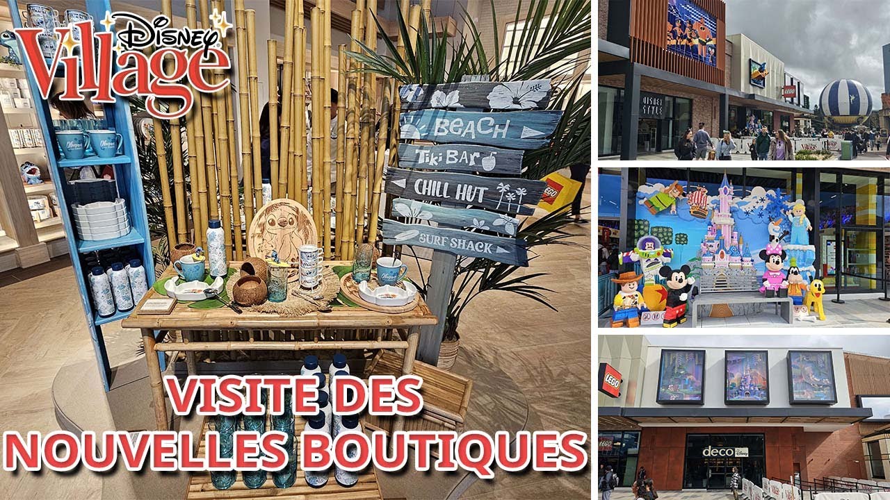 DECOUVERTE DES NOUVELLES BOUTIQUES DISNEY VILLAGE A DISNEYLAND PARIS