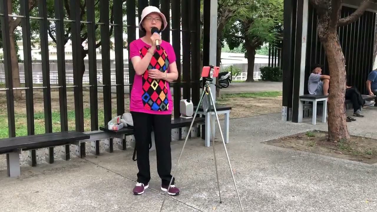 海中影 街頭藝人cover楊靜新歌(立體聲) 鳳山公園