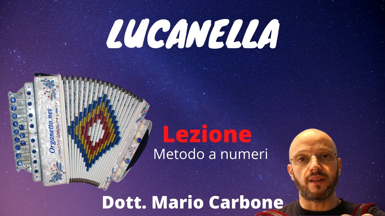 Lezione di organetto  - Lucanella - Metodo a numeri del Dott. Mario Carbone