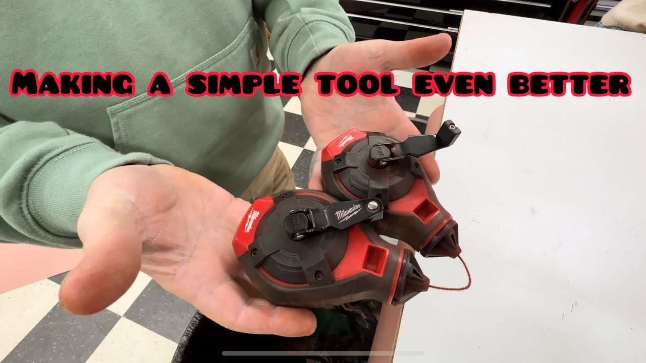 Ingenious UPGRADE to your TYPICAL chalk line. @RRBuildings @essentialcraftsman
