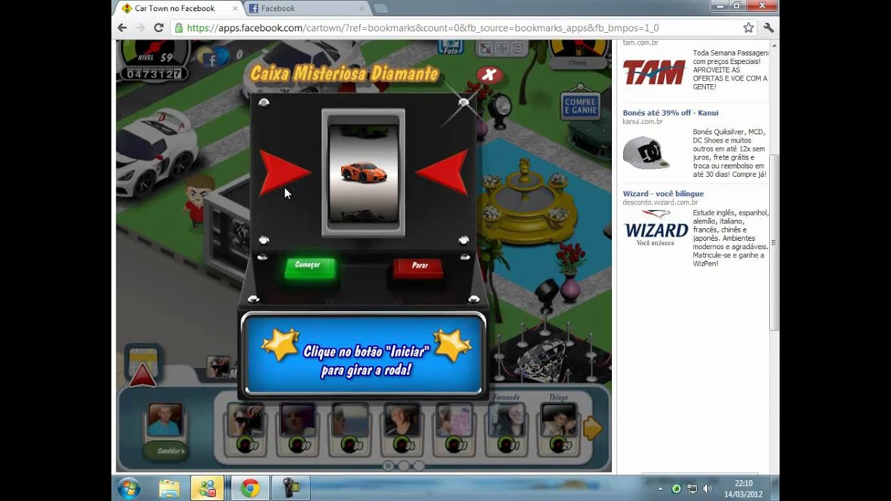 Car Town Sistema de caixa diamante desonesto