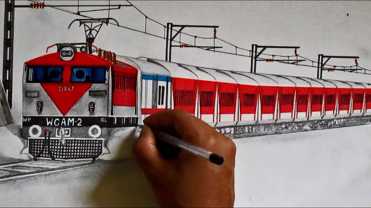 WCAM2 Locomotive sketching with Rajdhani