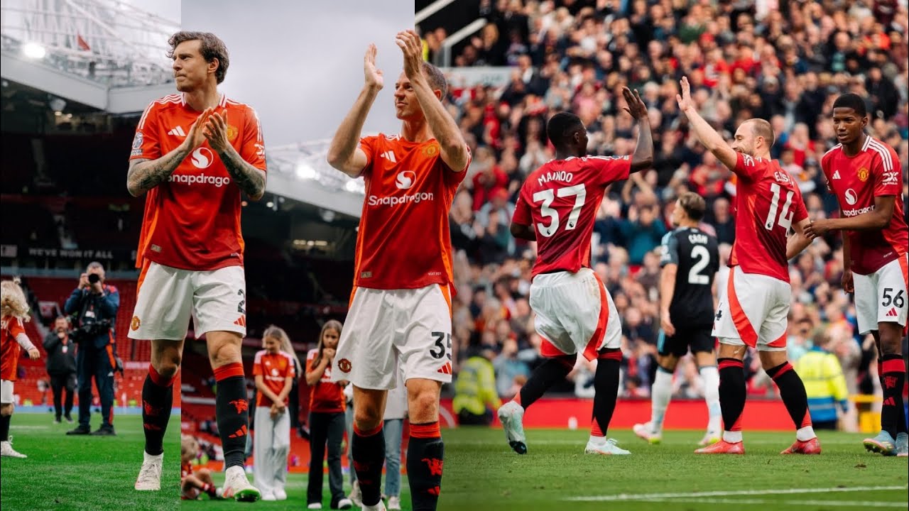 Emotional Farewell 🥺 Christian Eriksen, Lindelöf & Evans Say Goodbye to Old Trafford