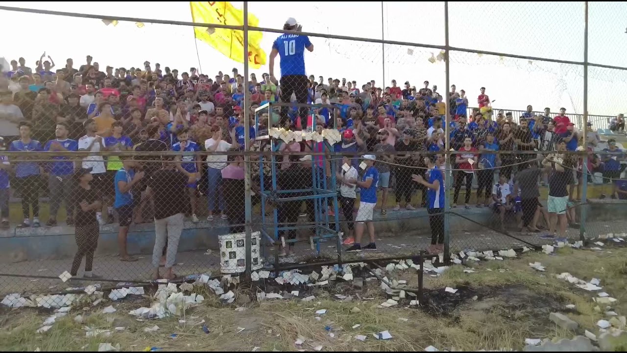 جمهور القوة الجوية في التمارين لمساندة اللاعبين قبل مواجهة الشرطة 💙🦅
