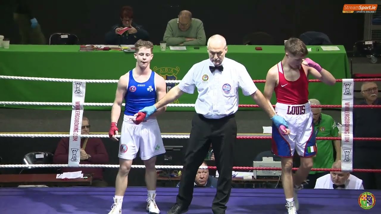 2024 National U18 Championship:  60kg Louis Griffin (Kilfenora) V James Delaney (Olympic C)
