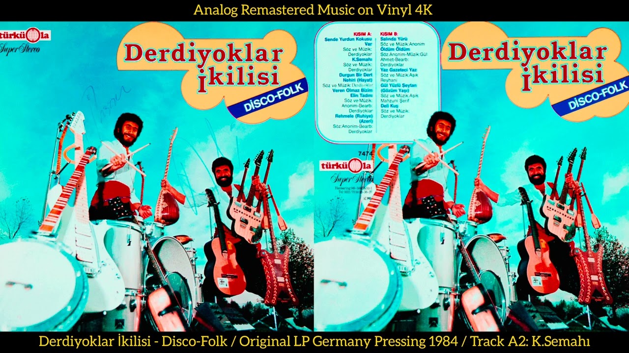Derdiyoklar İkilisi - K.Semahı (Original LP Song Analog Remastered 1984) 4K