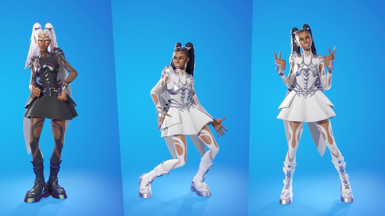 Snowdancer Skin Showcase with Emotes and Dances | Fortnite Battle Royale | Snowdancer Outfit