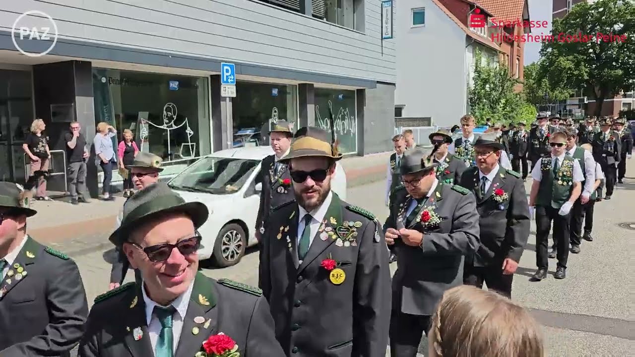 Peiner Freischießen 2023: Video vom Festumzug am Montag. Powered by Sparkasse HGP