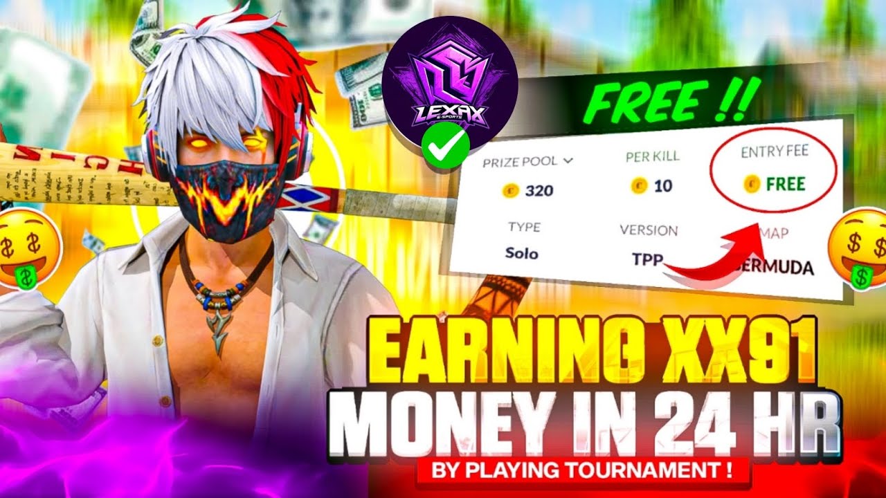 EARNING MONEY 🤑 IN 24 HOURS ⏰ CHALLENGE BY PLAYING TOURNAMENT 🔥 BEST PLATFORM FOR ESPORTS 🏆