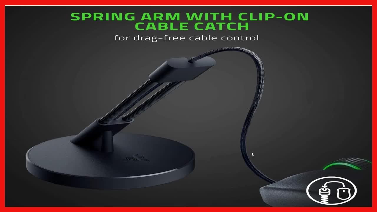 Razer Gaming Mouse Bungee V3: Drag-Free Wired Mouse Support - for Esports-Level Performance