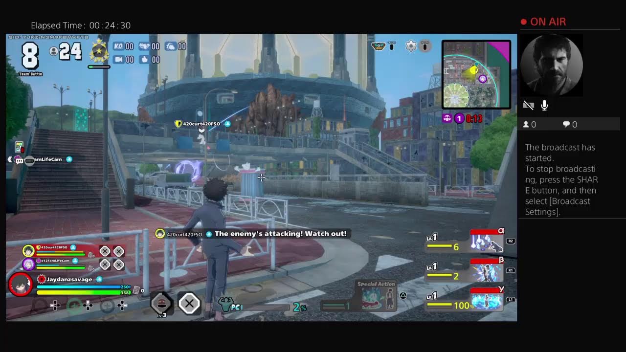 Playing my hero with cam an our lil bro