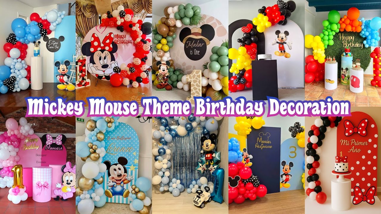 Mickey Mouse Theme Party Decorations/Kids Birthday Party Decorations/Birthday Decorations Ideas