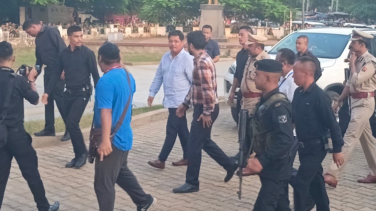 Chief Guest Chief Minister of Meghalaya Conrad K Sangma/Mahari Football Final at Tura Stadium