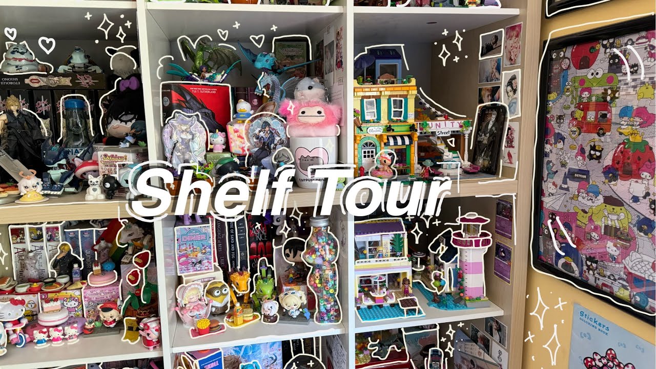 Shelf Tour! A look at my manga, books, figurines, and more ⭐️💌