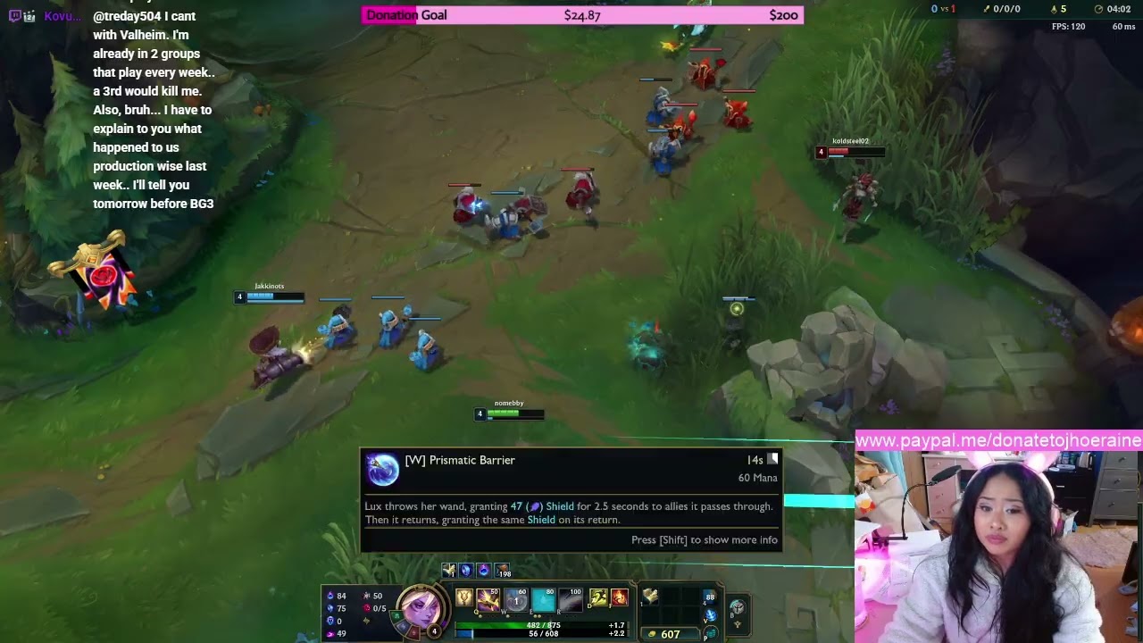 01/16/2026 - Lux Support - 3/8/11 | 67% KP - Solo - 7th Overall - -13LP Gold 3
