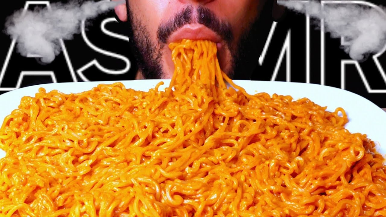ASMR EXTREME HOT BULDAK RAMEN NOODLES (EATING SOUNDS) NO TALKING MUKBANG