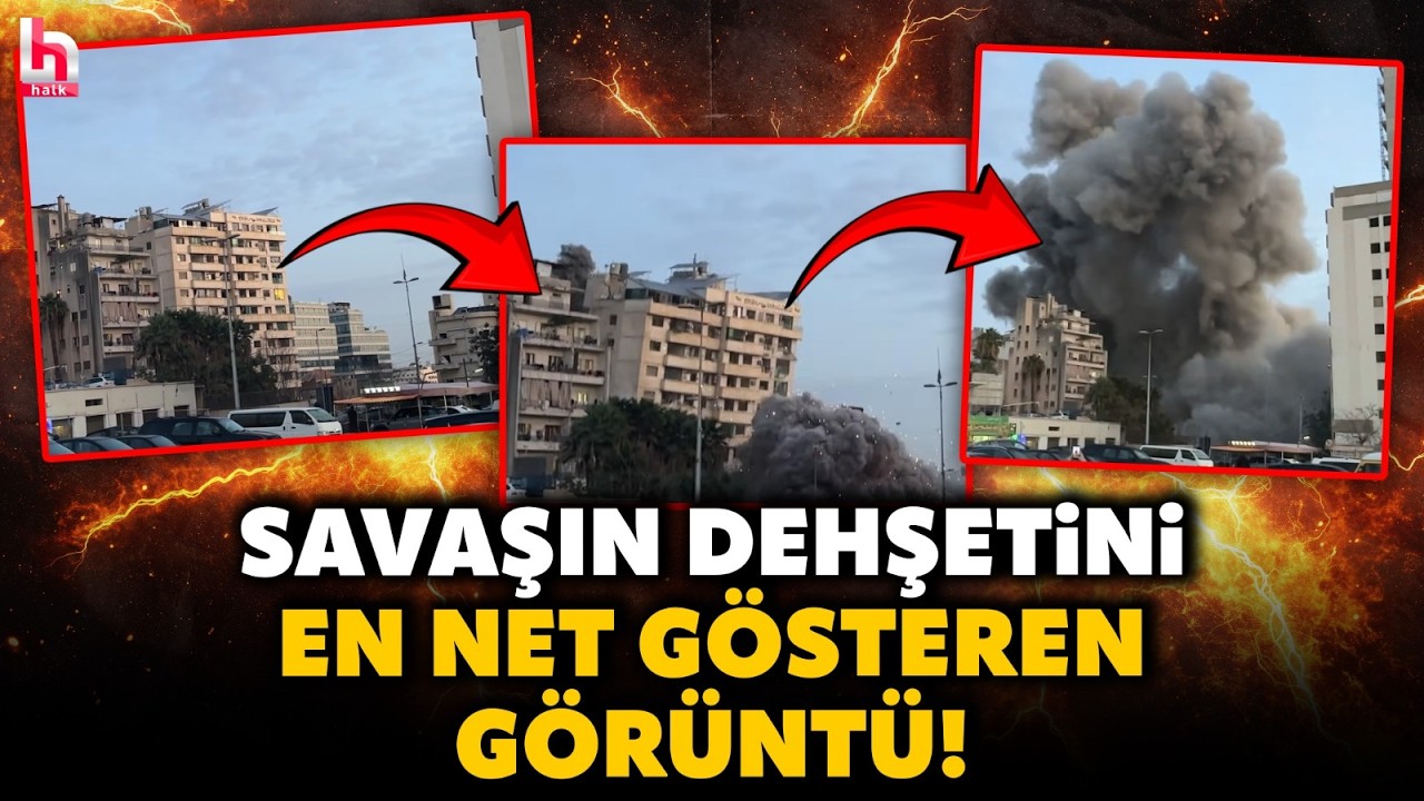 Beyrut'taki binada onlarca daire var: Alt katlarda bombalar patlıyor! Koca bina yerle bir oldu!