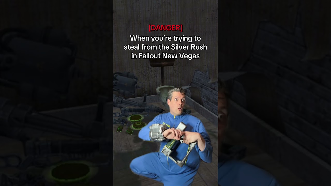 The silver rush glitch #falloutnewvegas #fallout #cosplay #cosplayer #bethesda #gaming #gamer