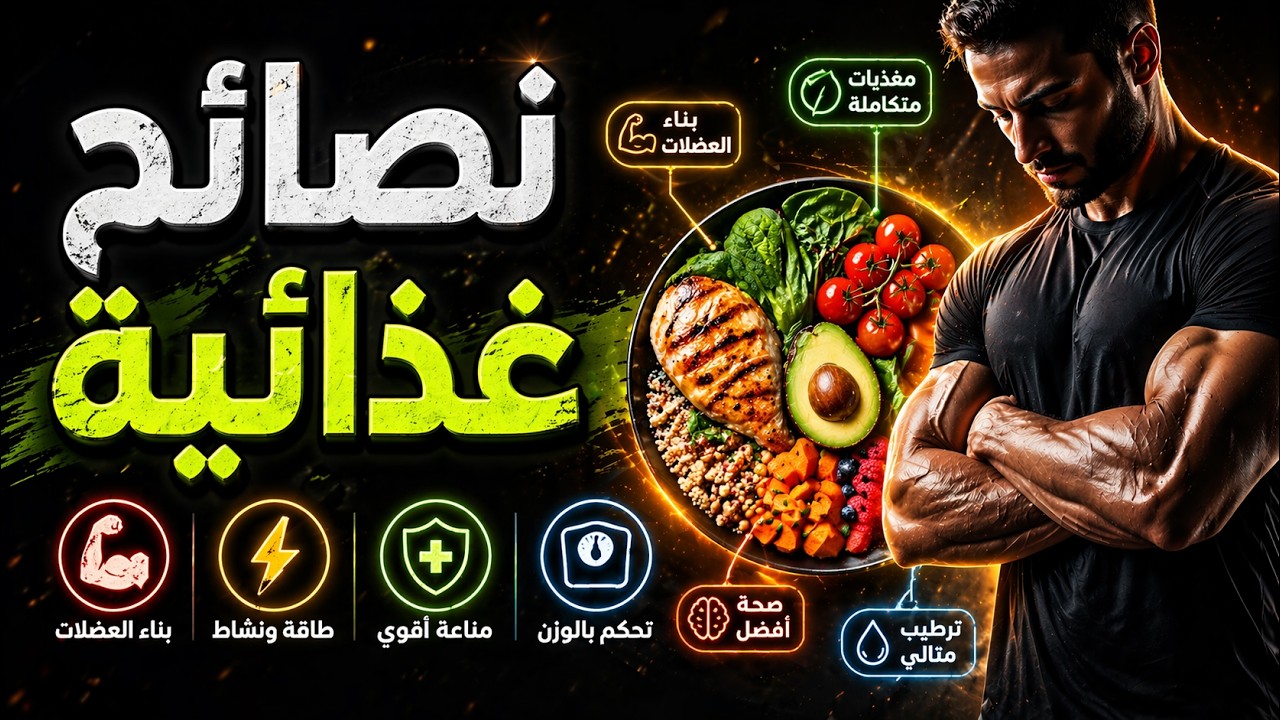 أخطر نصائح غذائية لو التزمت بيها جسمك هيتغيّر 180 درجة ⚡  أكل صح = قوة حقيقية