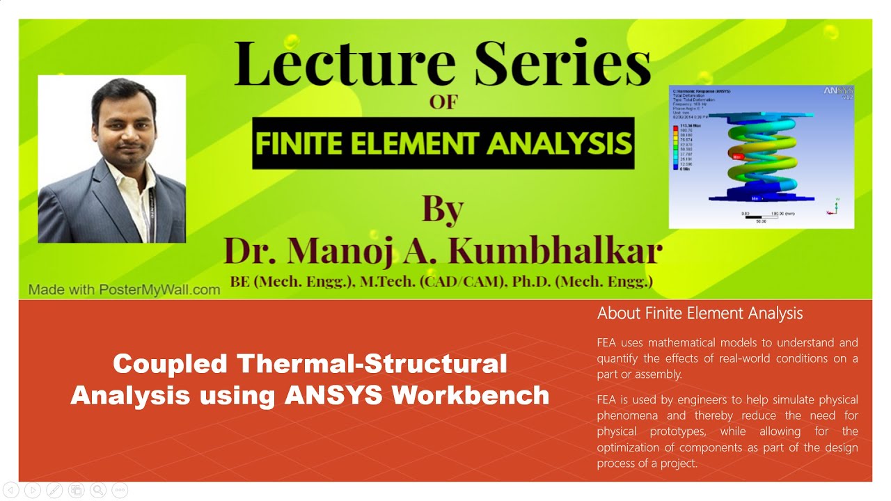 Coupled thermal-structural analysis of bar using ANSYS Workbench