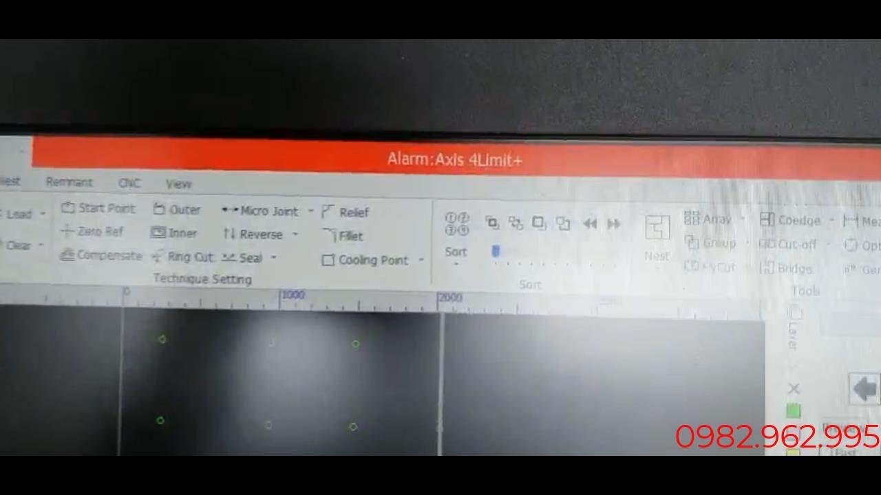 ALARM: Axis 4Limit+ or Axis 4Limit-