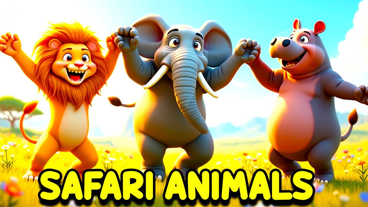 Safari Animal Sounds Song I Jump, Spin, Clap Your Hands I Learn Animal Names & Sounds I Jungle Magic