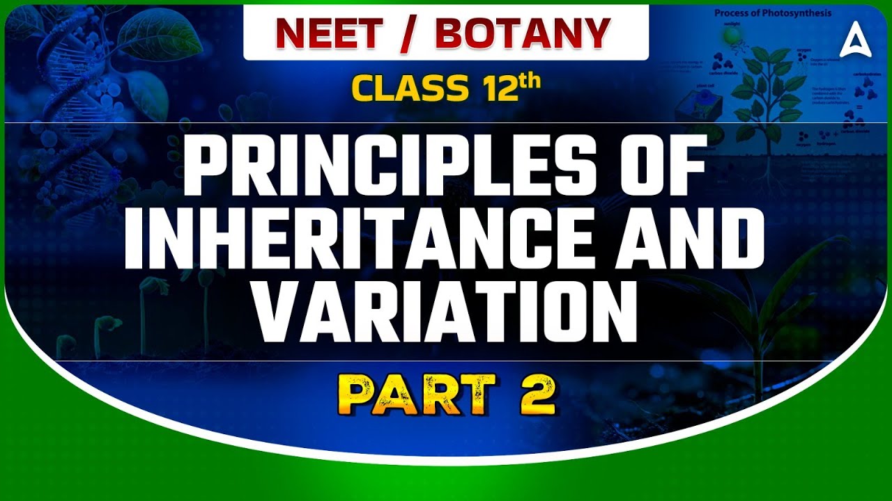 PRINCIPLES OF INHERITANCE AND VARIATION CLASS 12 | NEET 2024 | DRONA 2.0 | BOTANY BY SANKALP